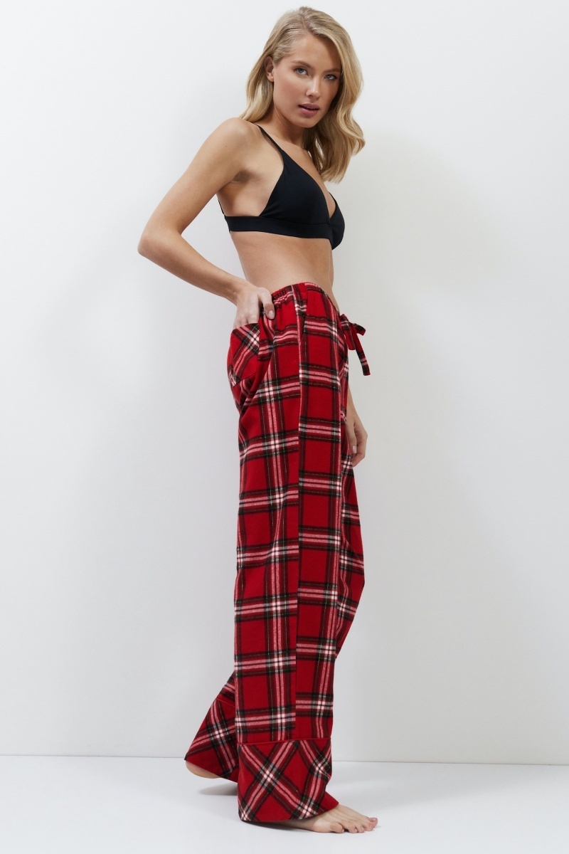 sku: BELL | Brand: Aruelle  | Size: XSmall Small Medium Large XLarge XXLarge  | Colors: Красный  | Бренды Aruelle | Домашняя одежда Пижамы | Title: Пижама с брюками BELL