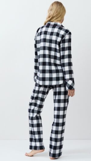 sku: ANGELICA | Brand: Aruelle  | Size: XSmall Small Medium Large XLarge XXLarge  | Colors: Черный/Белый  | Бренды Aruelle | Домашняя одежда Пижамы | Title: Пижама с брюками ANGELICA