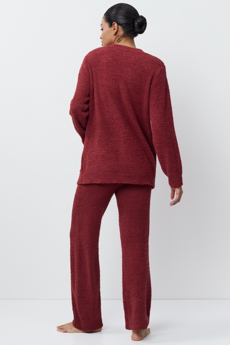 sku: MERRY SET SOFT | Brand: Aruelle | Size: XSmall Small Medium Large XLarge | Colors: Бургундское вино | Бренды Aruelle | Домашняя одежда Костюмы | Title: Комплект с брюками MERRY SET SOFT