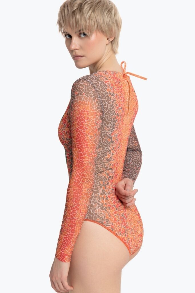 sku: 25001058 | Brand: RoDaSoleil  | Size: XSmall Small Medium Large XLarge  | Colors: Оранжевый  | Бренды RoDaSoleil | Купальники Слитные | Title: Слитный купальник КРОКОДИЛ ОРАНЖЕВЫЙ