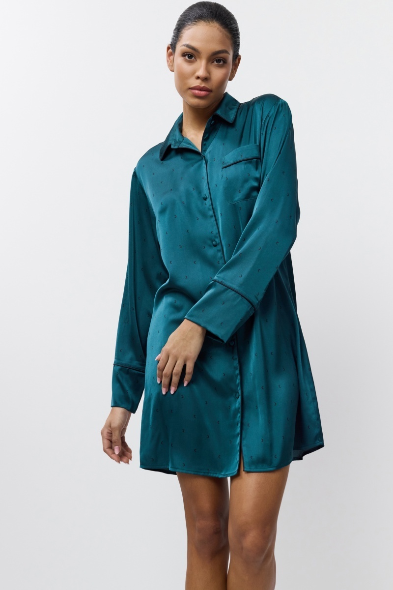 sku: EMERALDA | Brand: Aruelle  | Size: XSmall Small Medium Large XLarge XXLarge  | Colors: Изумруд  | Бренды Aruelle | Домашняя одежда Сорочки | Title: Сорочка EMERALDA