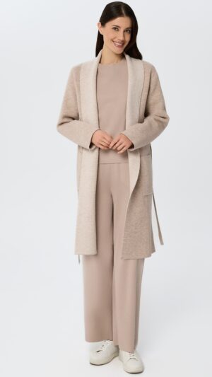 sku: W25-00CH0101 | Brand: Marc Andre  | Size: Small Medium Large  | Colors: Бежевый  | Бренды Marc&Andre | Кашемир Кардиганы | Title: Кардиган ETERNAL WAVES