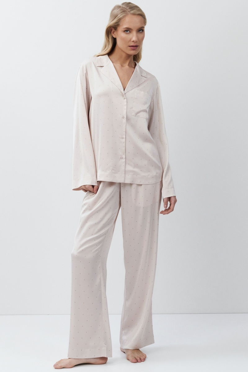 sku: GILIAN | Brand: Aruelle | Size: XSmall Small Medium Large XLarge | Colors: Светло-Розовый | Бренды Aruelle | Домашняя одежда Пижамы | Title: Пижама с брюками GILIAN