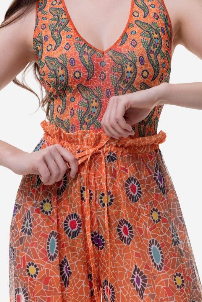 sku: 25002058 | Size: Onesize  | Colors: Оранжевый  | Бренды RoDaSoleil | Пляжная одежда | Title: Брюки КРОКОДИЛ ОРАНЖЕВЫЙ