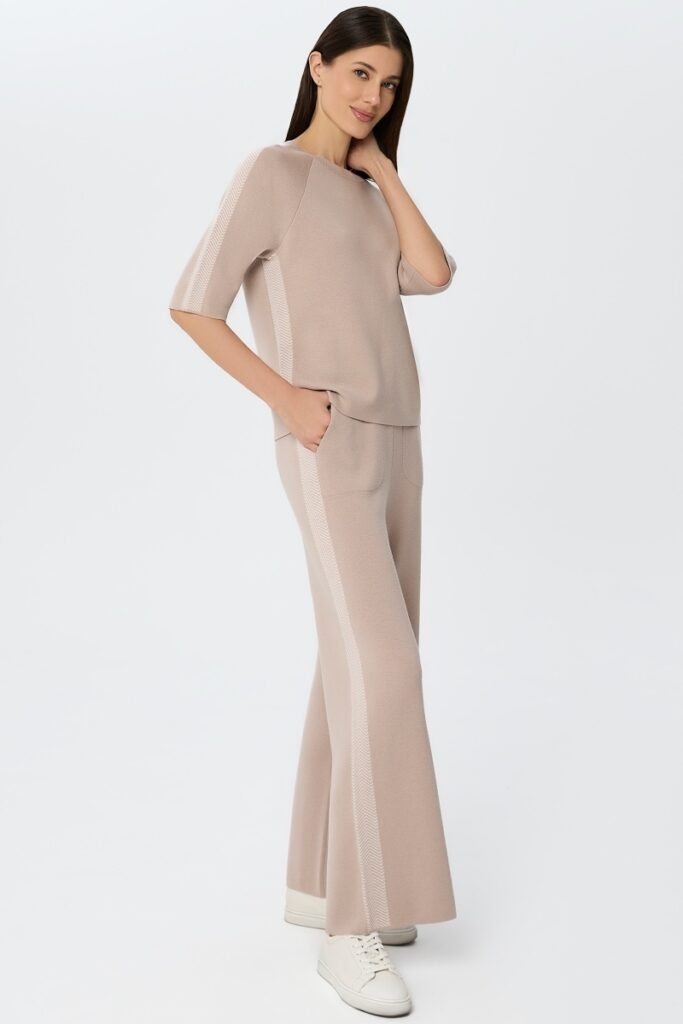 sku: W25-00CH0119 | Brand: Marc Andre  | Size: 36 38 40 42 44 46  | Colors: Бежевый  | Бренды Marc&Andre | Кашемир Джемперы | Title: Джемпер ETERNAL WAVES