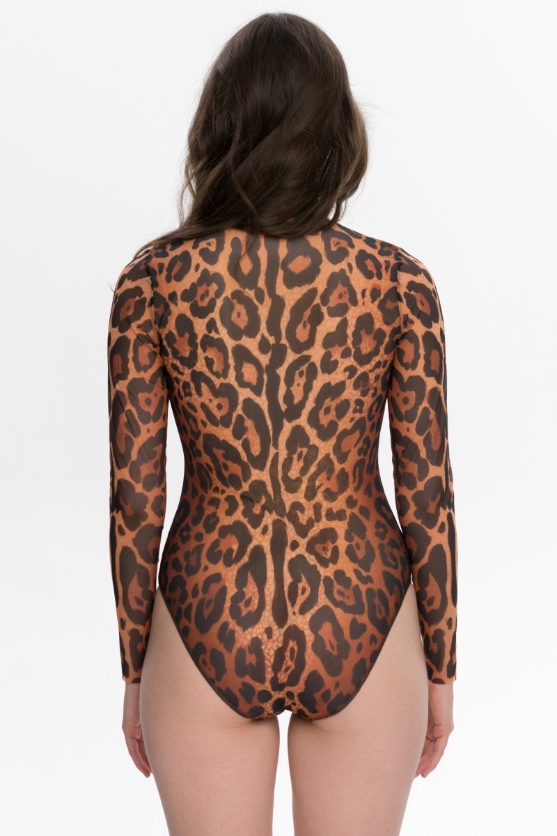 sku: 25003625 | Brand: RoDaSoleil  | Size: XSmall Small Medium Large XLarge  | Colors: Леопард  | Бренды RoDaSoleil | Купальники Слитные | Title: Слитный купальник ЛЕОПАРД 25