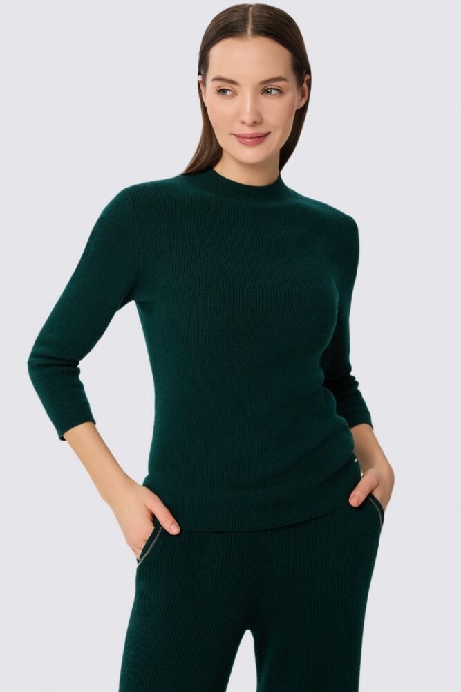 sku: W25-00CH0307 | Brand: Marc Andre  | Size: 36 38 40 42 44 46  | Colors: Изумруд  | Бренды Marc&Andre | Кашемир Джемперы | Title: Джемпер QUITE MOTION