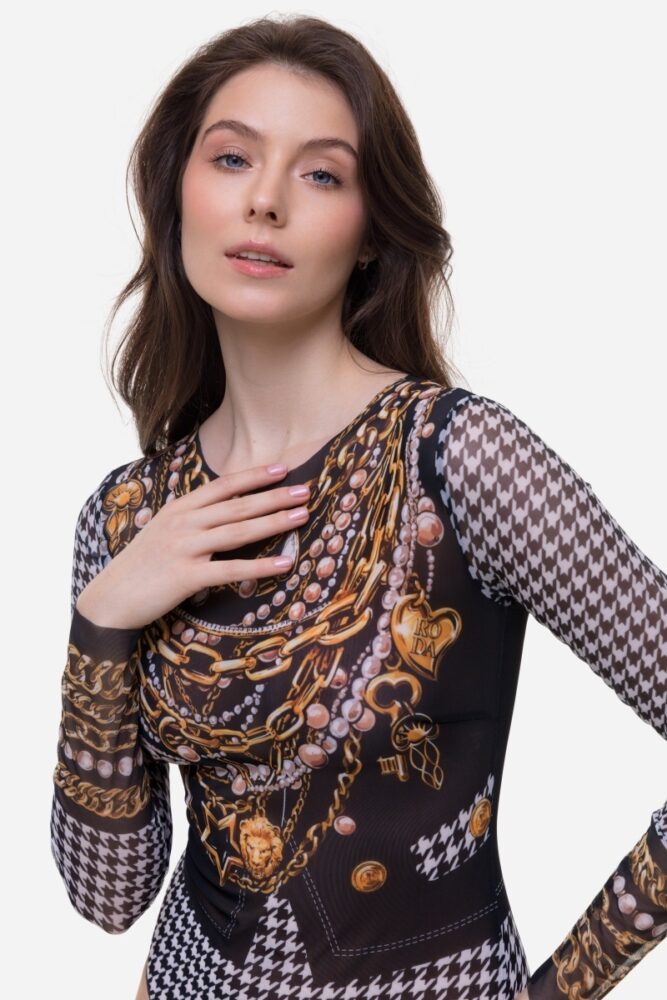 sku: 25001015 | Brand: RoDaSoleil  | Size: XSmall Small Medium Large XLarge  | Colors: Цветной  | Бренды RoDaSoleil | Купальники Слитные | Title: Слитный купальник PARIS CHIC