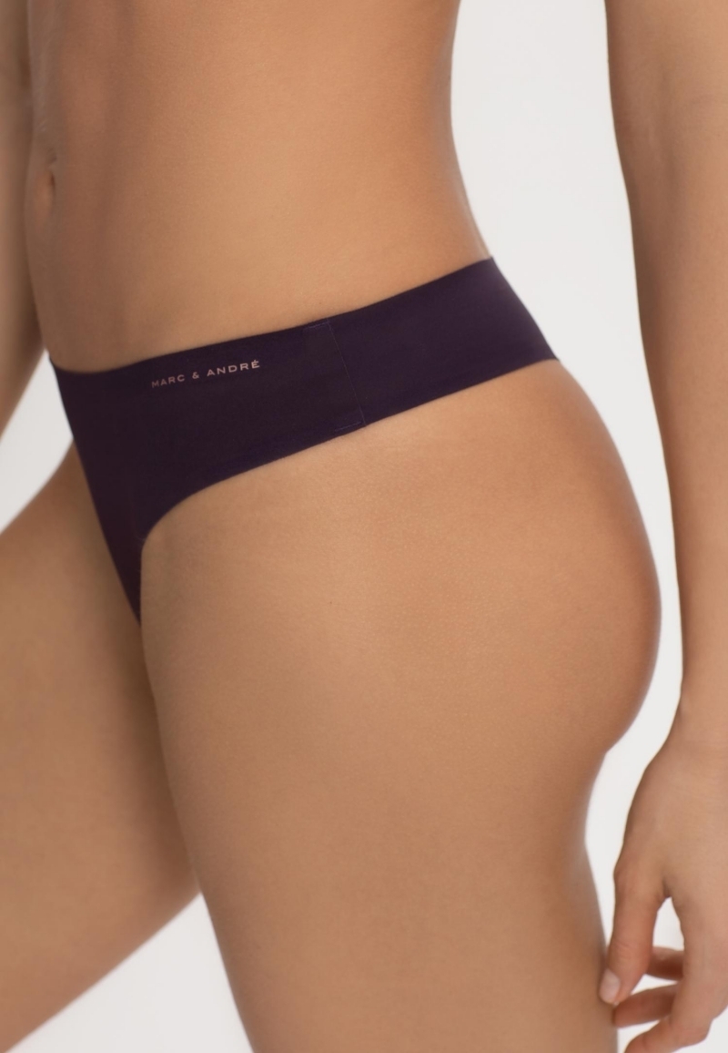 sku: W24-1591-K1-STO-SZ | Brand: Marc Andre | Size: 36 38 40 42 44 | Colors: Сиреневый | Бренды Marc&Andre | Трусы Нижнее белье Стринги | Title: Стринги SECOND SKIN