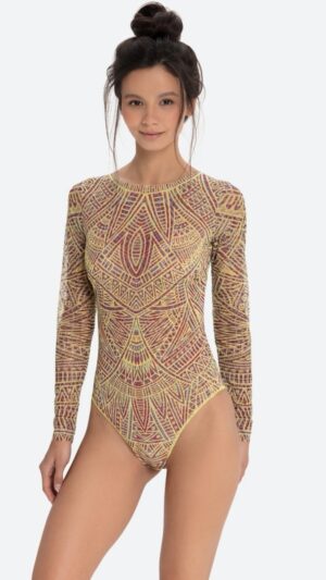 sku: 24001065 | Brand: RoDaSoleil  | Size: XSmall Small Medium Large XLarge  | Colors: Цветной  | Бренды RoDaSoleil | Купальники Слитные | Title: Слитный купальник АЦТЕКИ