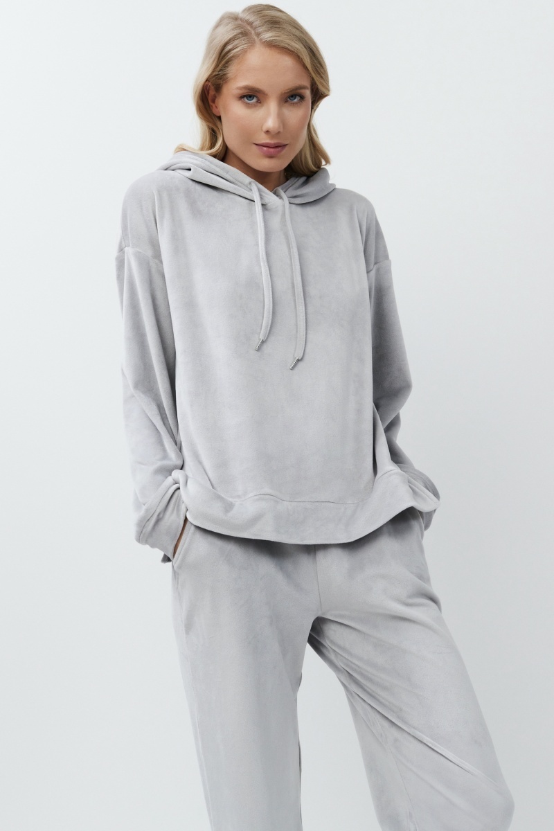 sku: GENEVA SET | Brand: Aruelle  | Size: XSmall Small Medium Large XLarge XXLarge  | Colors: Светло-серый  | Бренды Aruelle | Домашняя одежда Костюмы | Title: Комплект с брюками GENEVA SET