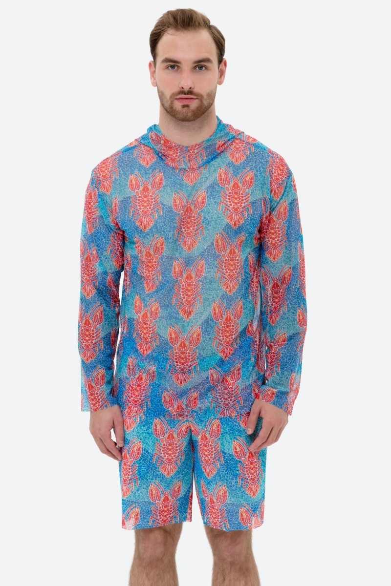 sku: 25003252 | Brand: RoDaSoleil | Size: XSmall Small Medium Large XLarge XXLarge | Colors: Цветной | Бренды RoDaSoleil | Пляжная одежда | Мужская коллекция Пляжная одежда | Title: Футболка ОМАР ПАТТЕРН с капюшоном