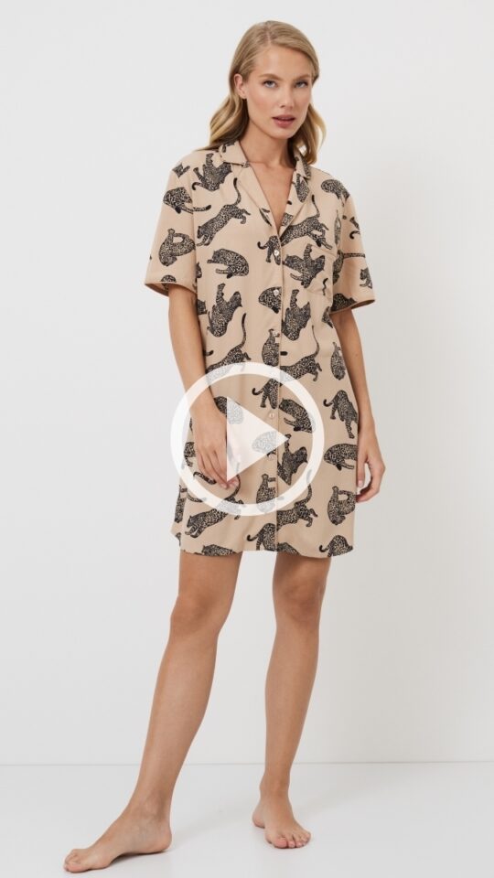 sku: SORAYA | Brand: Aruelle  | Size: XSmall Small Medium Large XLarge XXLarge  | Colors: Капучино/Черный  | Бренды Aruelle | Домашняя одежда Сорочки | Title: Сорочка SORAYA