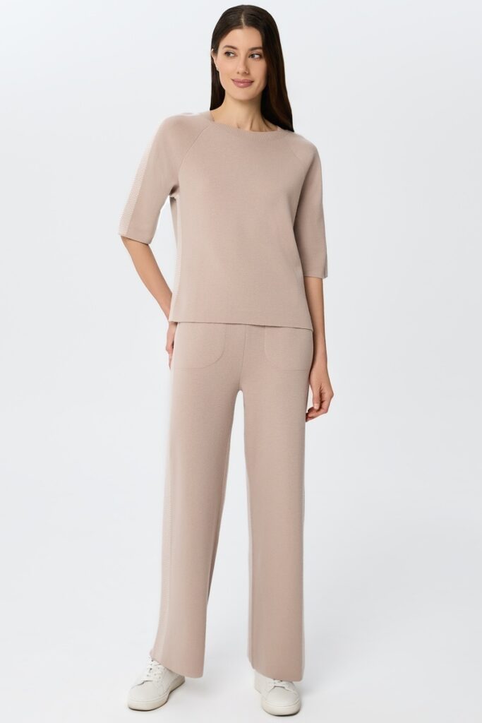 sku: W25-00CH0119 | Brand: Marc Andre  | Size: 36 38 40 42 44 46  | Colors: Бежевый  | Бренды Marc&Andre | Кашемир Джемперы | Title: Джемпер ETERNAL WAVES