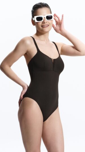 sku: 2700 | Brand: D-nu-D  | Size: Small Medium Large  | Colors: Шоколад  | Бренды D-nu-D | Купальники Слитные | Title: Слитный купальник