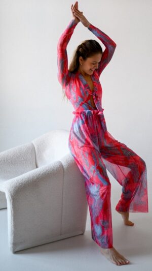 sku: 22002058 | Brand: RoDaSoleil  | Size: Onesize  | Colors: Розовый  | Бренды RoDaSoleil | Пляжная одежда | Title: Брюки МЕДУЗА PINK