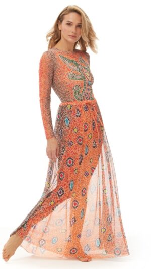 sku: 25000358 | Brand: RoDaSoleil  | Size: Onesize  | Colors: Оранжевый  | Бренды RoDaSoleil | Пляжная одежда | Title: Юбка КРОКОДИЛ ОРАНЖЕВЫЙ