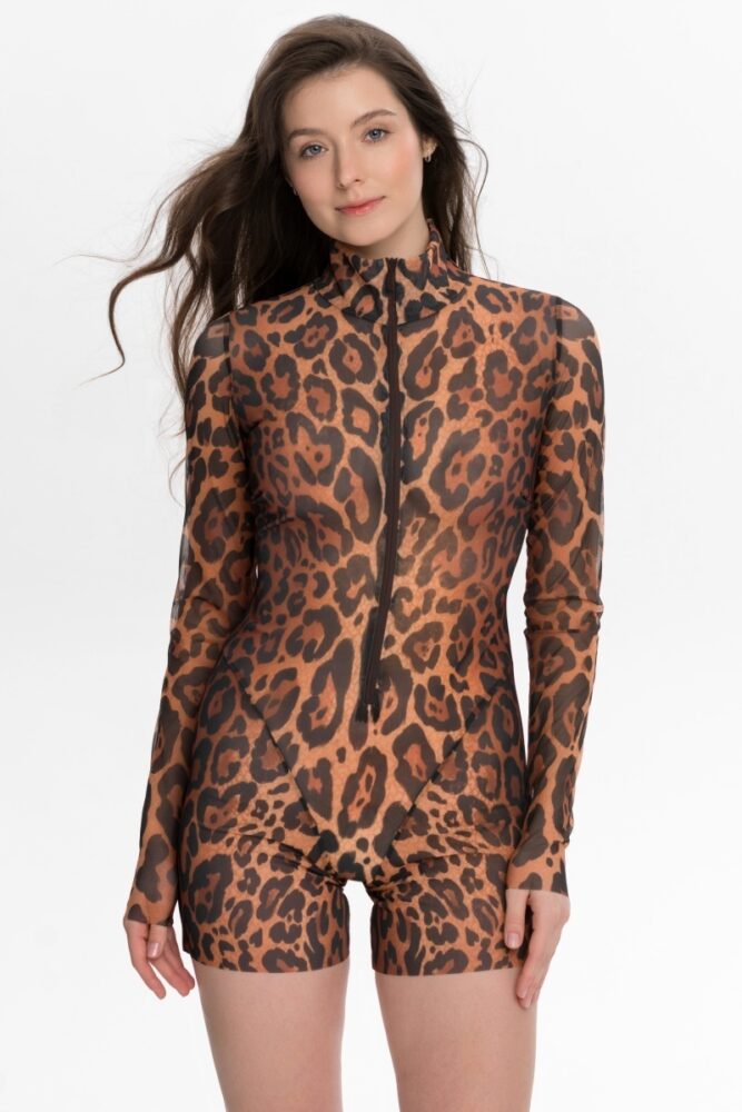 sku: 25004625 | Brand: RoDaSoleil  | Size: Small Medium Large  | Colors: Леопард  | Бренды RoDaSoleil | Пляжная одежда | Title: Полукомбинезон ЛЕОПАРД 25