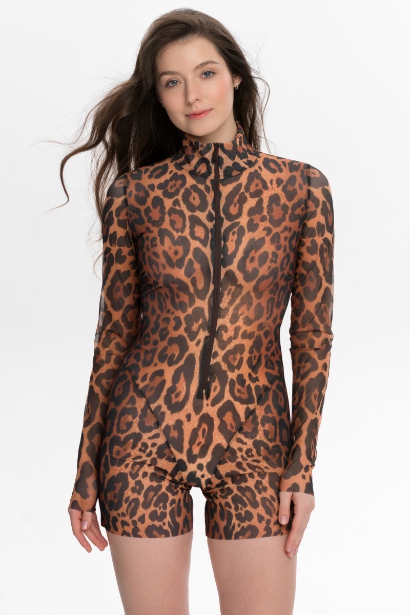 sku: 25004625 | Brand: RoDaSoleil | Size: Small Medium Large | Colors: Леопард | Бренды RoDaSoleil | Пляжная одежда | Title: Полукомбинезон ЛЕОПАРД 25