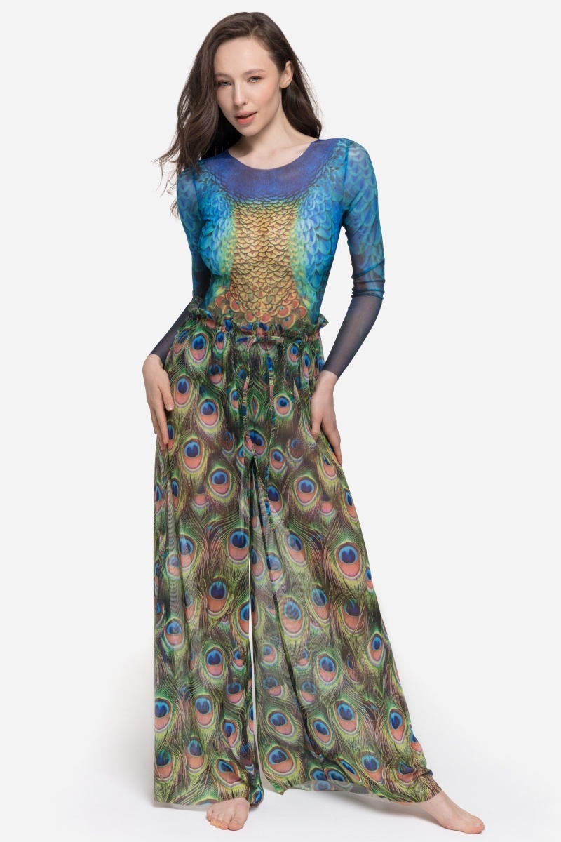 sku: 25002034 | Brand: RoDaSoleil  | Size: Onesize  | Colors: Цветной  | Бренды RoDaSoleil | Пляжная одежда | Title: Брюки ПАВЛИН МАЮРА