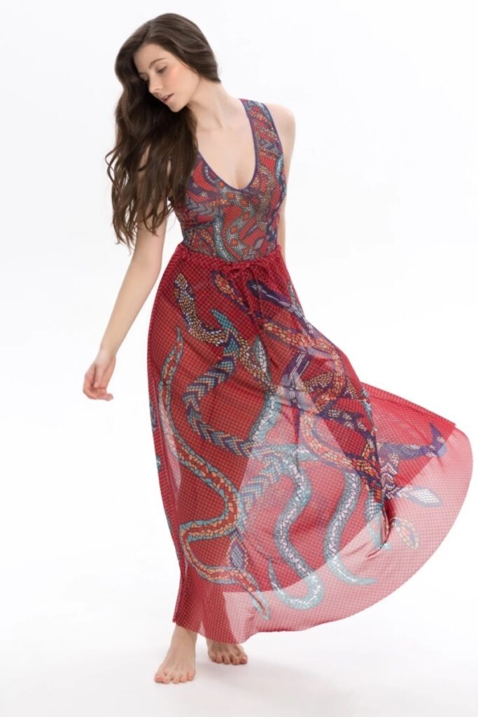 sku: 25000374 | Brand: RoDaSoleil  | Size: Onesize  | Colors: Цветной  | Бренды RoDaSoleil | Пляжная одежда | Title: Юбка ЗМЕИ МОЗАИКА