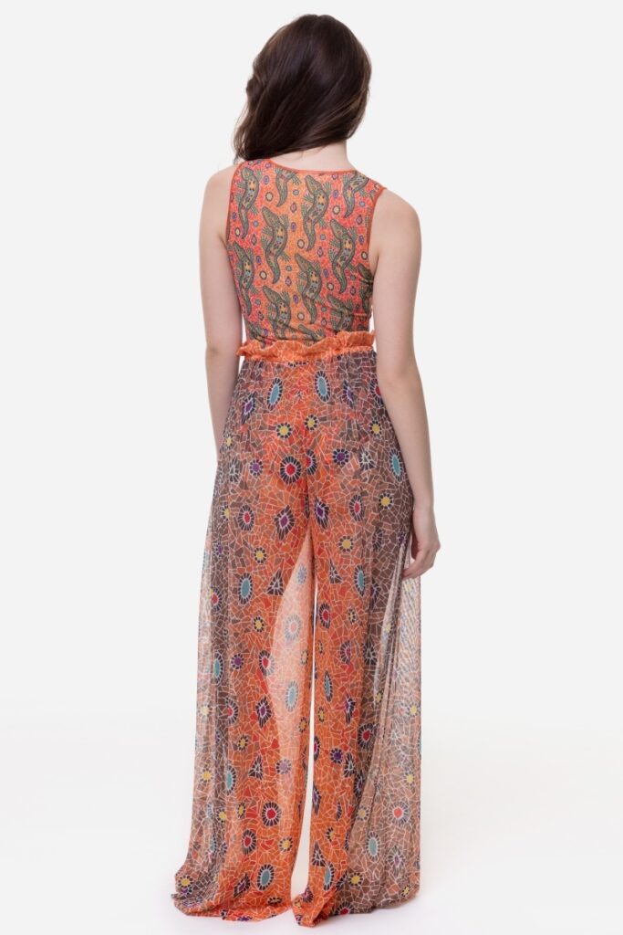 sku: 25002058 | Size: Onesize  | Colors: Оранжевый  | Бренды RoDaSoleil | Пляжная одежда | Title: Брюки КРОКОДИЛ ОРАНЖЕВЫЙ