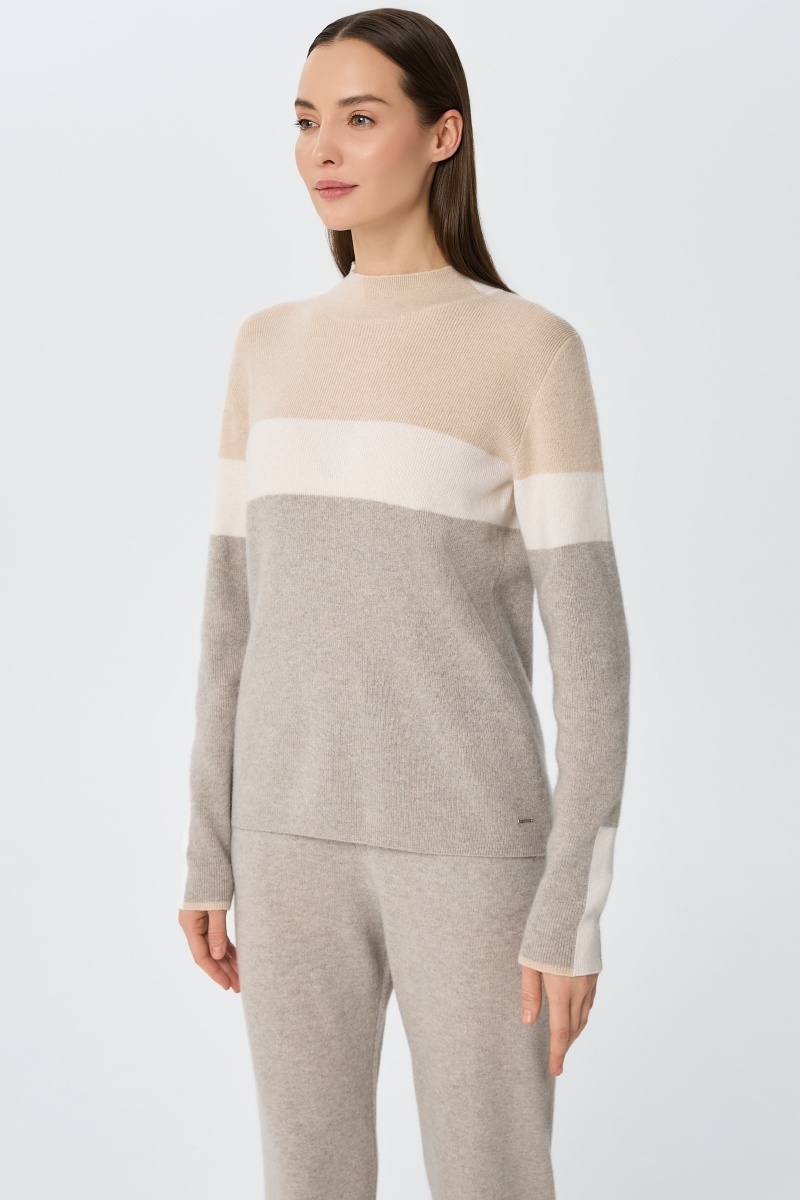 sku: W25-00CH0619 | Brand: Marc Andre  | Size: 36 38 40 42 44 46  | Colors: Цветной  | Бренды Marc&Andre | Кашемир Джемперы | Title: Джемпер URBAN BLOCK