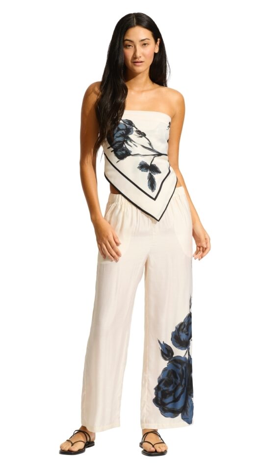 sku: 55486-PA | Brand: Seafolly  | Size: Small Medium Large  | Colors: Черный/экрю  | Бренды Seafolly | Пляжная одежда | Title: Брюки