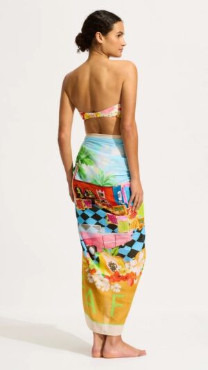 sku: 55438-SG | Brand: Seafolly  | Size: Onesize  | Colors: Бирюзовый  | Бренды Seafolly | Пляжная одежда | Title: Пляжное парео