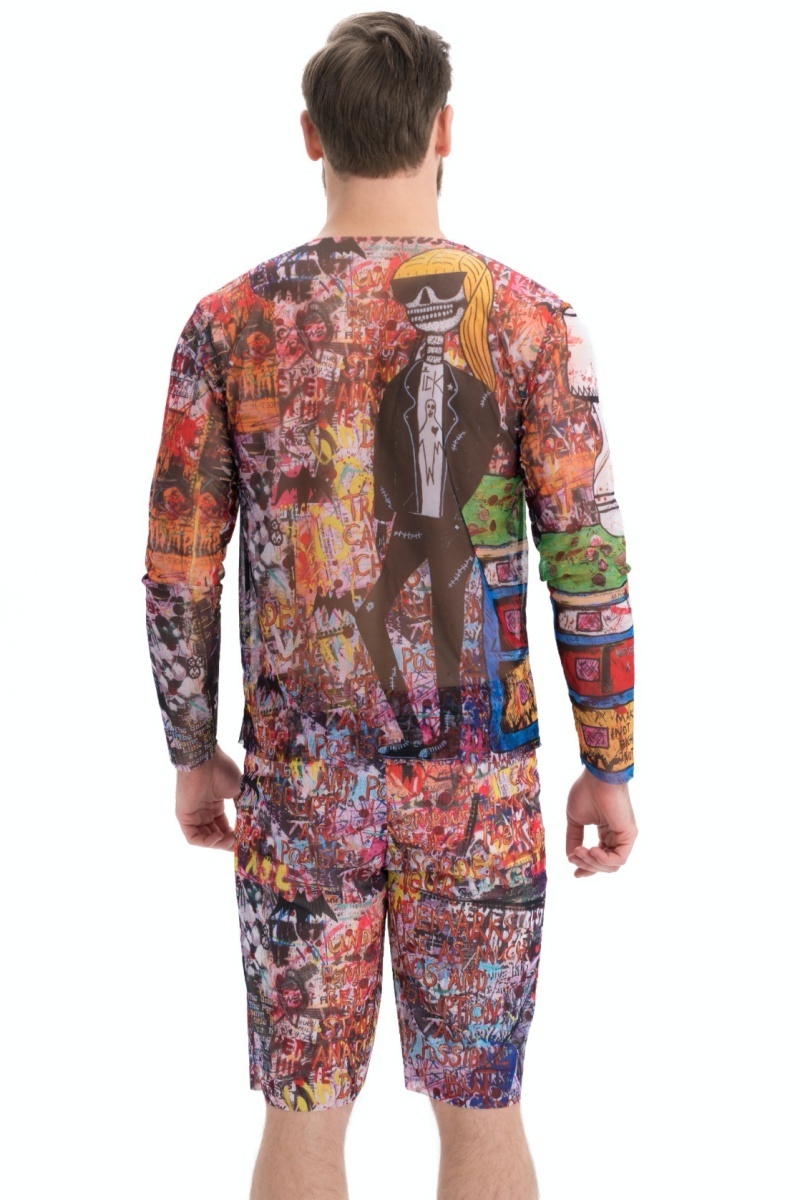 sku: 24981759 | Brand: RoDaSoleil  | Size: XSmall Small Medium Large XLarge XXLarge  | Colors: Цветной  | Бренды RoDaSoleil | Мужская коллекция Пляжная одежда | Title: Бермуды СКЕЛЕТ