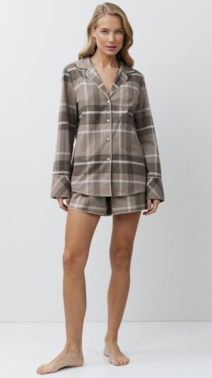 sku: ELODY | Brand: Aruelle  | Size: XSmall Small Medium Large XLarge XXLarge  | Colors: Мокко  | Бренды Aruelle | Домашняя одежда Пижамы | Title: Пижама с шортами ELODY