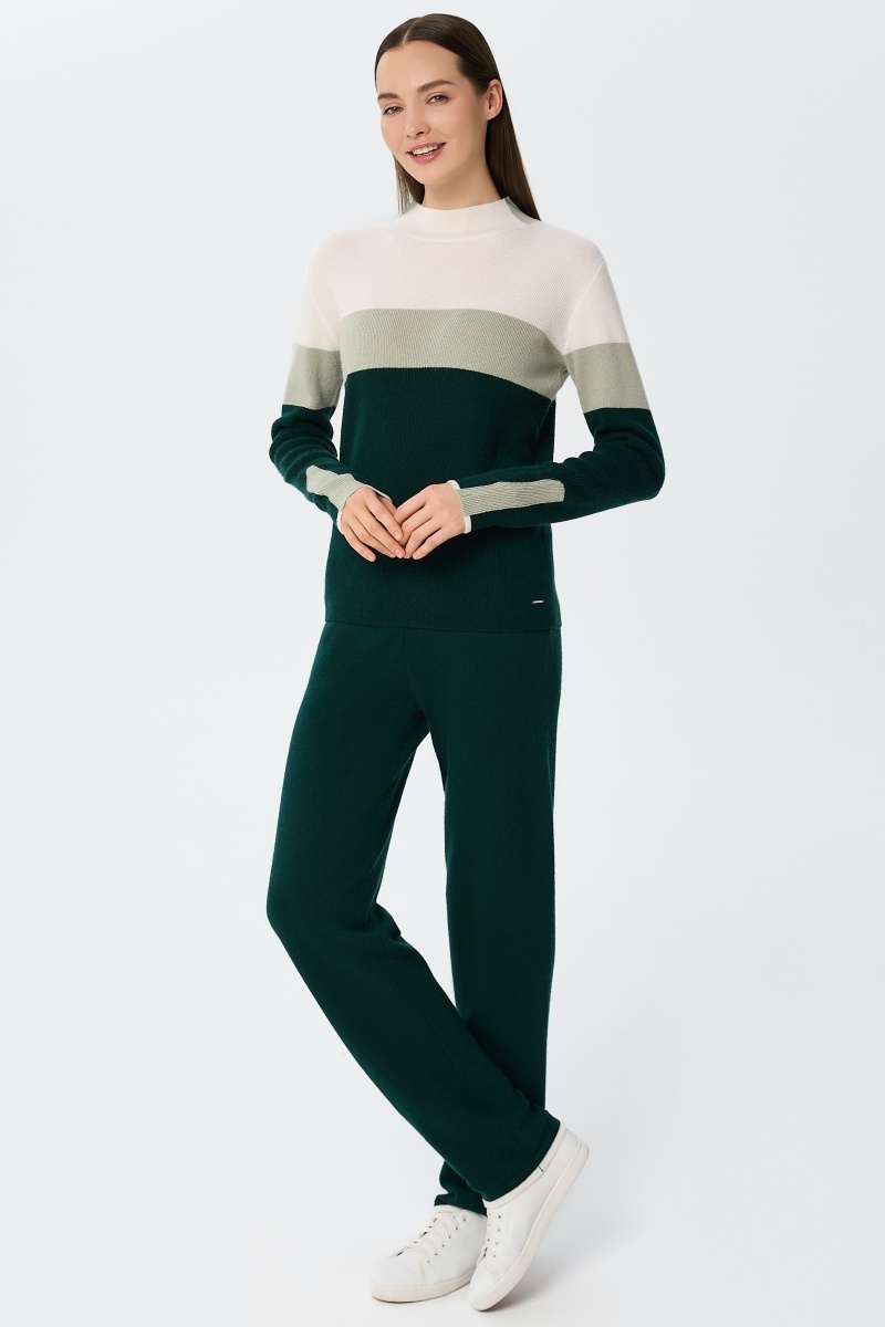 sku: W25-00CH0719 | Brand: Marc Andre  | Size: 36 38 40 42 44 46  | Colors: Зеленый  | Бренды Marc&Andre | Кашемир Джемперы | Title: Джемпер URBAN BLOCK