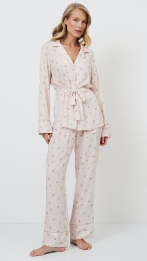 sku: FREESIA | Brand: Aruelle  | Size: XSmall Small Medium Large XLarge XXLarge  | Colors: Пудровый  | Бренды Aruelle | Домашняя одежда Пижамы | Title: Пижама с брюками FREESIA