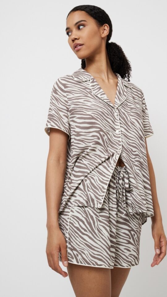 sku: MANUELA | Brand: Aruelle  | Size: XSmall Small Medium Large XLarge XXLarge  | Colors: Капучино  | Бренды Aruelle | Домашняя одежда Пижамы | Title: Пижама с шортами MANUELA