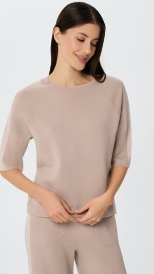 sku: W25-00CH0119 | Brand: Marc Andre  | Size: 36 38 40 42 44 46  | Colors: Бежевый  | Бренды Marc&Andre | Кашемир Джемперы | Title: Джемпер ETERNAL WAVES