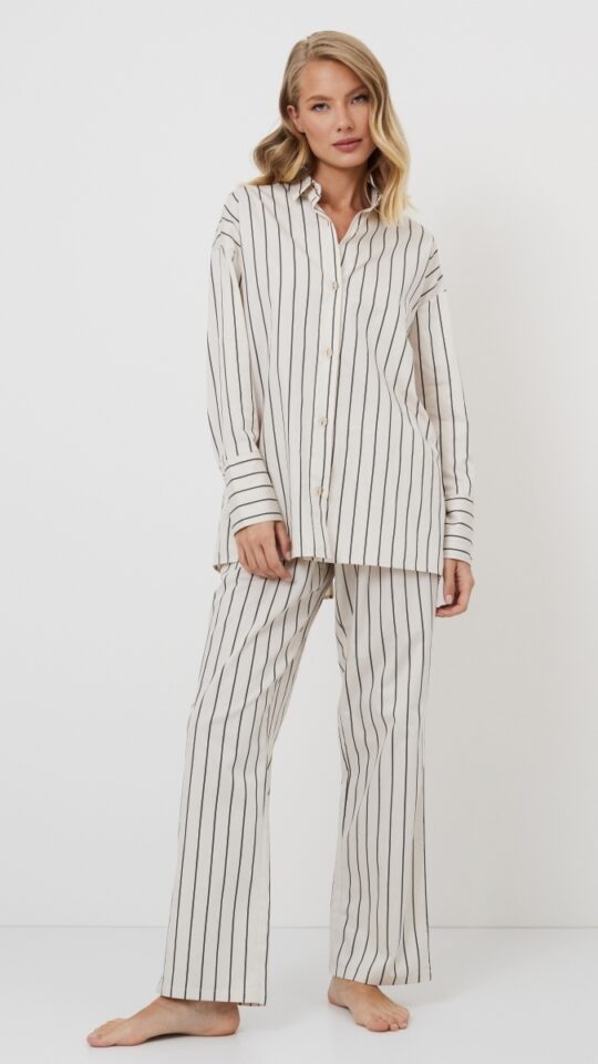 sku: SERAPHINE SET | Brand: Aruelle  | Size: XSmall Small Medium Large XLarge XXLarge  | Colors: Кремовый  | Бренды Aruelle | Домашняя одежда Костюмы | Title: Комплект с брюками SERAPHINE