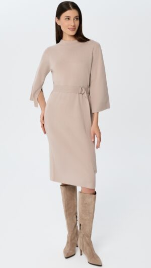 sku: W25-00CH0103 | Brand: Marc Andre  | Size: 36 38 40 42 44  | Colors: Бежевый  | Бренды Marc&Andre | Кашемир | Title: Платье ETERNAL WAVES