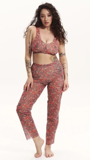 sku: 25003193 | Brand: RoDaSoleil  | Size: XSmall Small Medium Large XLarge  | Colors: Цветной  | Бренды RoDaSoleil | Пляжная одежда | Title: Буркини ПЕЙСЛИ РЫЖИЙ с капюшоном