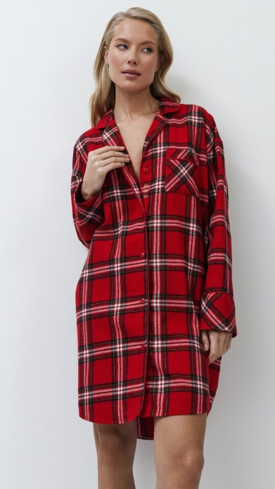 sku: BELL | Brand: Aruelle  | Size: XSmall Small Medium Large XLarge XXLarge  | Colors: Красный  | Бренды Aruelle | Домашняя одежда Сорочки | Title: Сорочка BELL