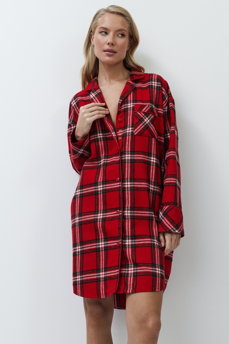 sku: BELL | Brand: Aruelle  | Size: XSmall Small Medium Large XLarge XXLarge  | Colors: Красный  | Бренды Aruelle | Домашняя одежда Сорочки | Title: Сорочка BELL