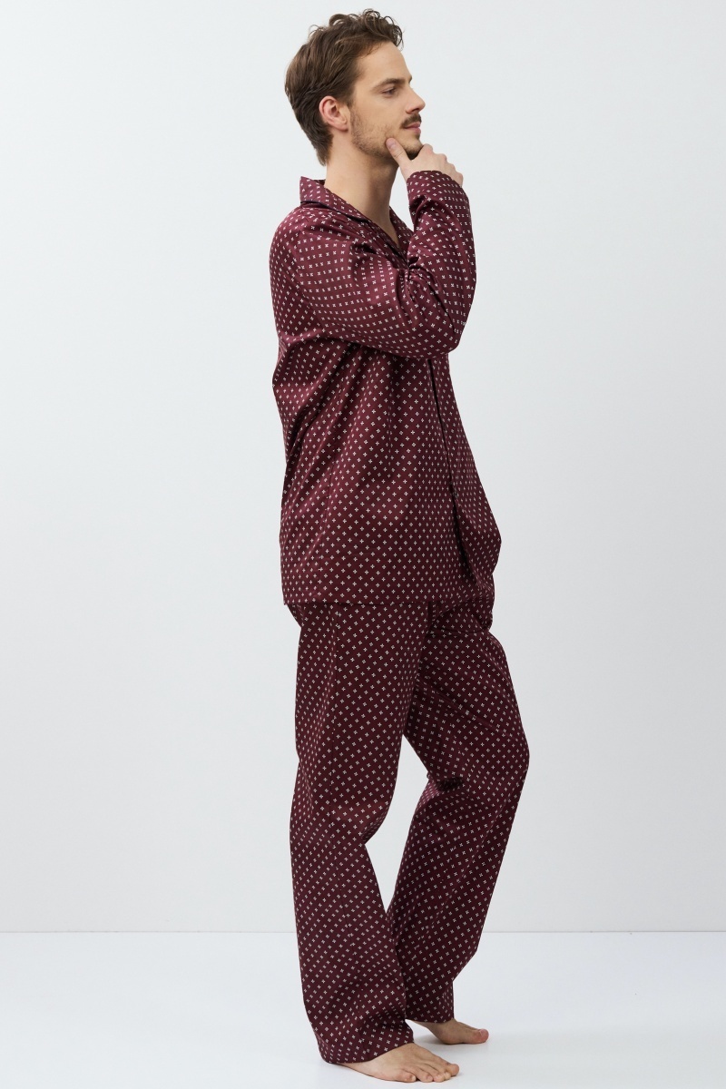 sku: GRANT | Brand: Aruelle | Size: Small Medium Large XLarge XXLarge | Colors: Бордовый | Бренды Aruelle | Мужская коллекция Пижамы | Title: Пижама с брюками GRANT