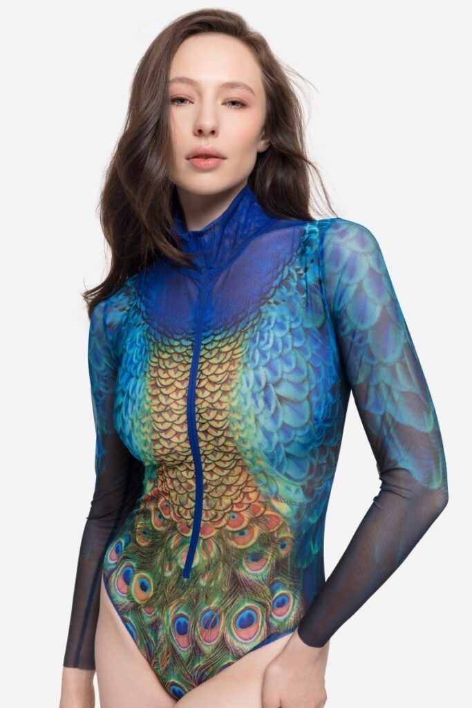 sku: 25003634 | Brand: RoDaSoleil  | Size: XSmall Small Medium Large XLarge  | Colors: Цветной  | Бренды RoDaSoleil | Купальники Слитные | Title: Слитный купальник ПАВЛИН МАЮРА