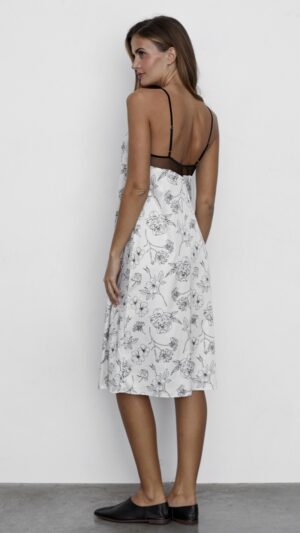 sku: 60615 | Brand: Laete  | Size: XSmall Small Medium Large XLarge  | Colors: Молочный/Черный  | Бренды Laete | Домашняя одежда Сорочки | Title: Сорочка