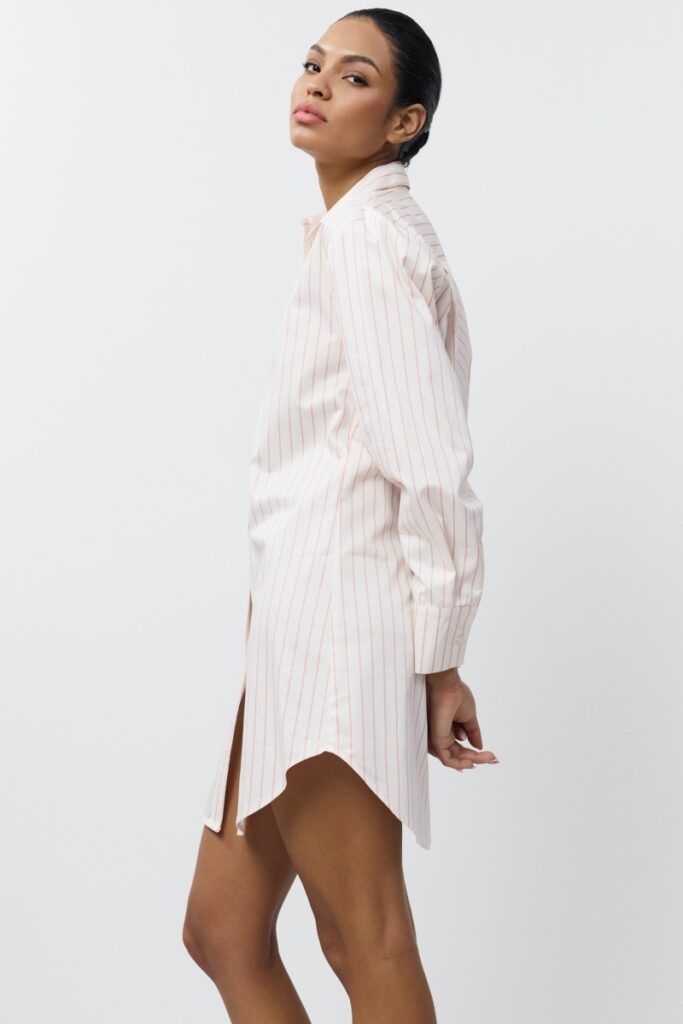 sku: ZEPHYR | Brand: Aruelle  | Size: XSmall Small Medium Large XLarge XXLarge  | Colors: Кремовый/Розовый  | Бренды Aruelle | Домашняя одежда Сорочки | Title: Сорочка ZEPHYR