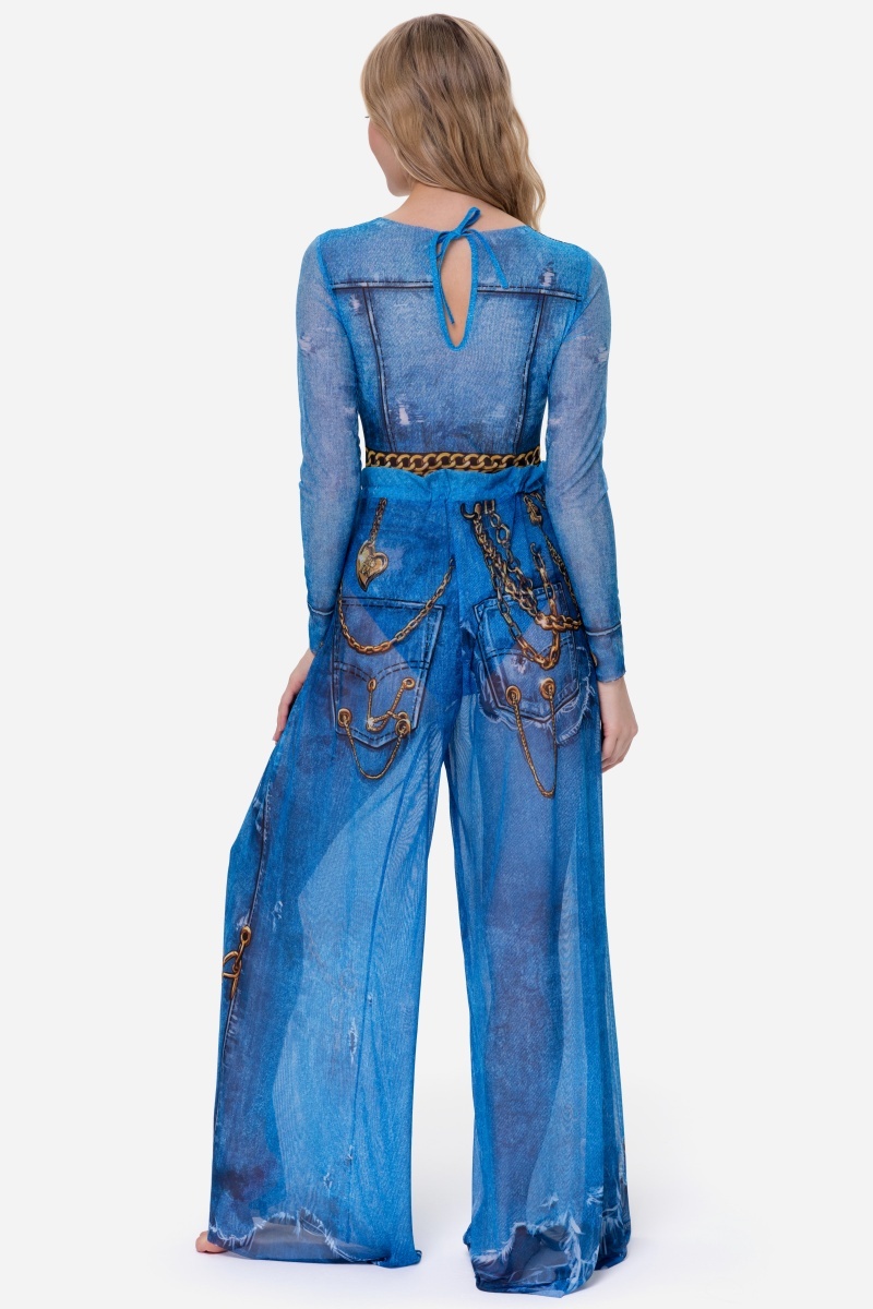 sku: 25002016 | Brand: RoDaSoleil  | Size: Onesize  | Colors: Цветной  | Бренды RoDaSoleil | Пляжная одежда | Title: Брюки ДЖИНС