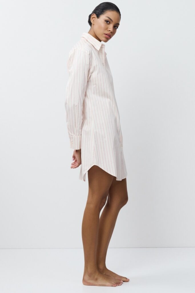 sku: ZEPHYR | Brand: Aruelle  | Size: XSmall Small Medium Large XLarge XXLarge  | Colors: Кремовый/Розовый  | Бренды Aruelle | Домашняя одежда Сорочки | Title: Сорочка ZEPHYR