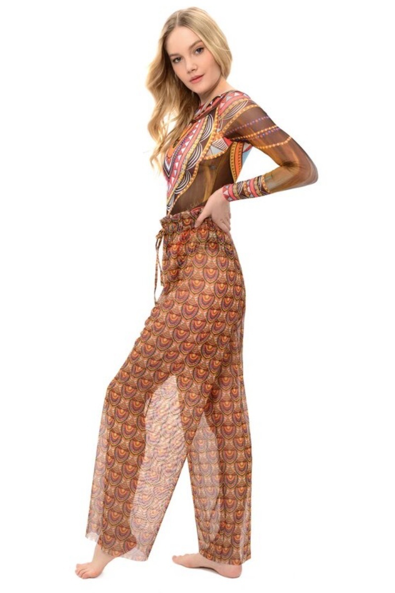 sku: 22002078 | Brand: RoDaSoleil  | Size: Onesize  | Colors: Коричневый  | Бренды RoDaSoleil | Пляжная одежда | Title: Брюки АФРИКА