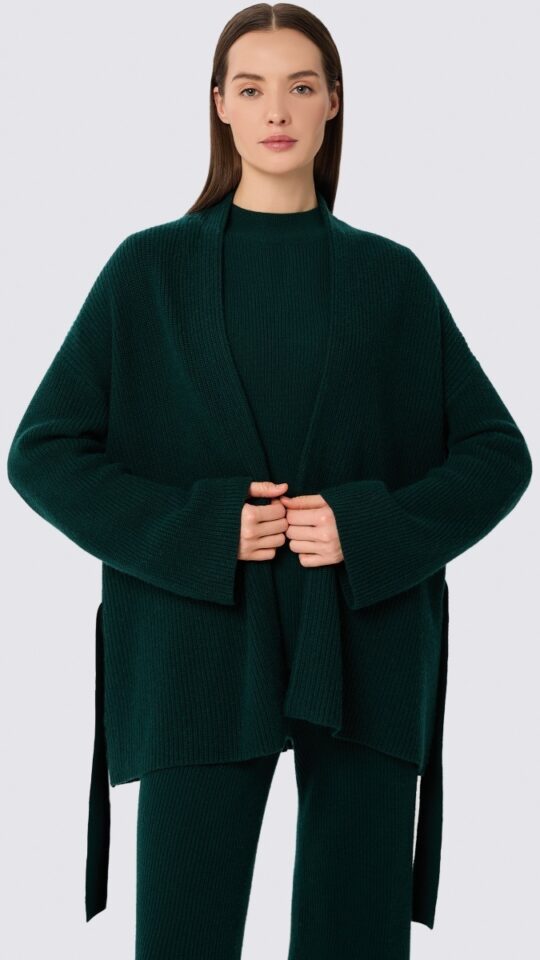 sku: W25-00CH0301 | Brand: Marc Andre  | Size: Small Medium Large  | Colors: Изумруд  | Бренды Marc&Andre | Кашемир Кардиганы | Title: Кардиган QUITE MOTION