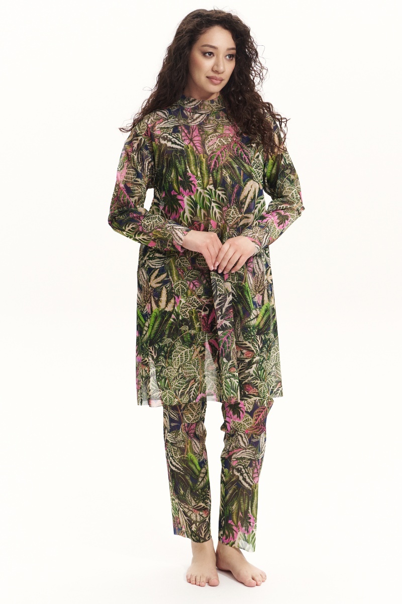 sku: 24003076 | Brand: RoDaSoleil  | Size: XSmall Small Medium Large XLarge  | Colors: Цветной  | Бренды RoDaSoleil | Пляжная одежда | Title: Буркини БОТАНИКА
