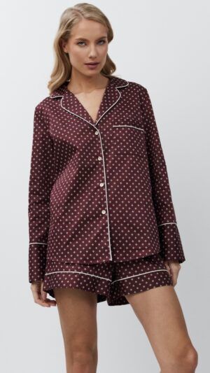 sku: GEORGETTE | Brand: Aruelle  | Size: XSmall Small Medium Large XLarge  | Colors: Бордовый  | Бренды Aruelle | Домашняя одежда Пижамы | Title: Пижама с шортами GEORGETTE